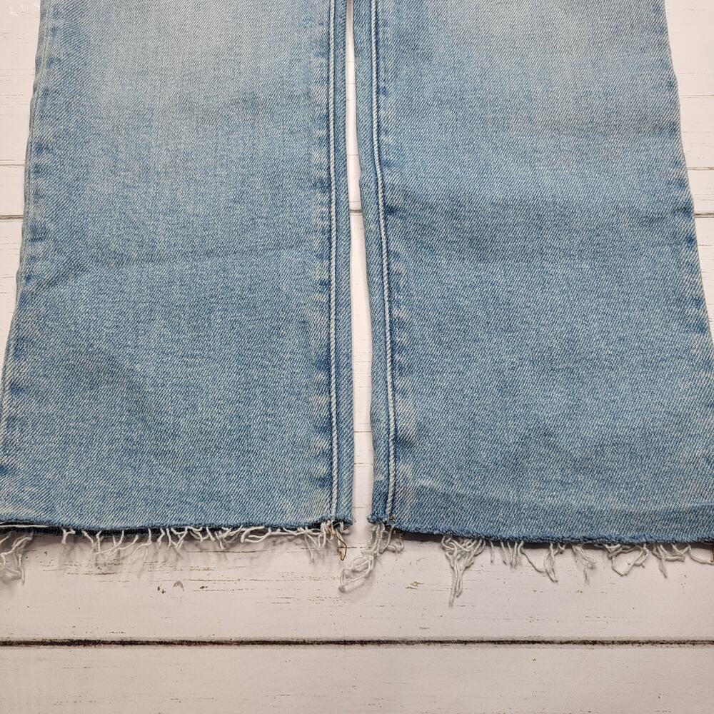 Madewell Petite Perfect Vintage Jeans Light Coffee Wash Worn In Edition Rip 26P - Picture 8 of 14